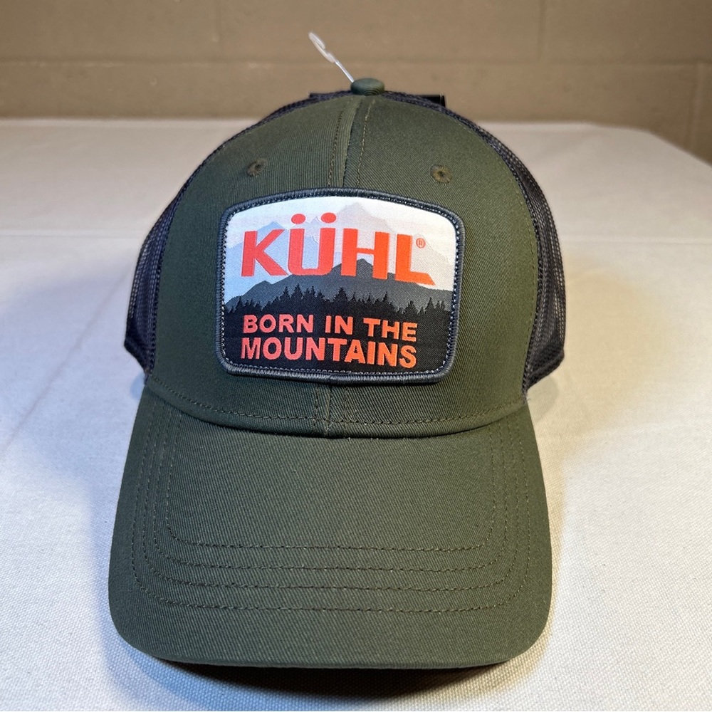 NWT Kuhl Olive Ridge Trucker Mesh SnapBack Hat